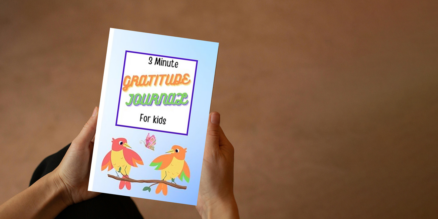 3 Minute Gratitude Journal book for kids cultivating gratitude and thankfulness
