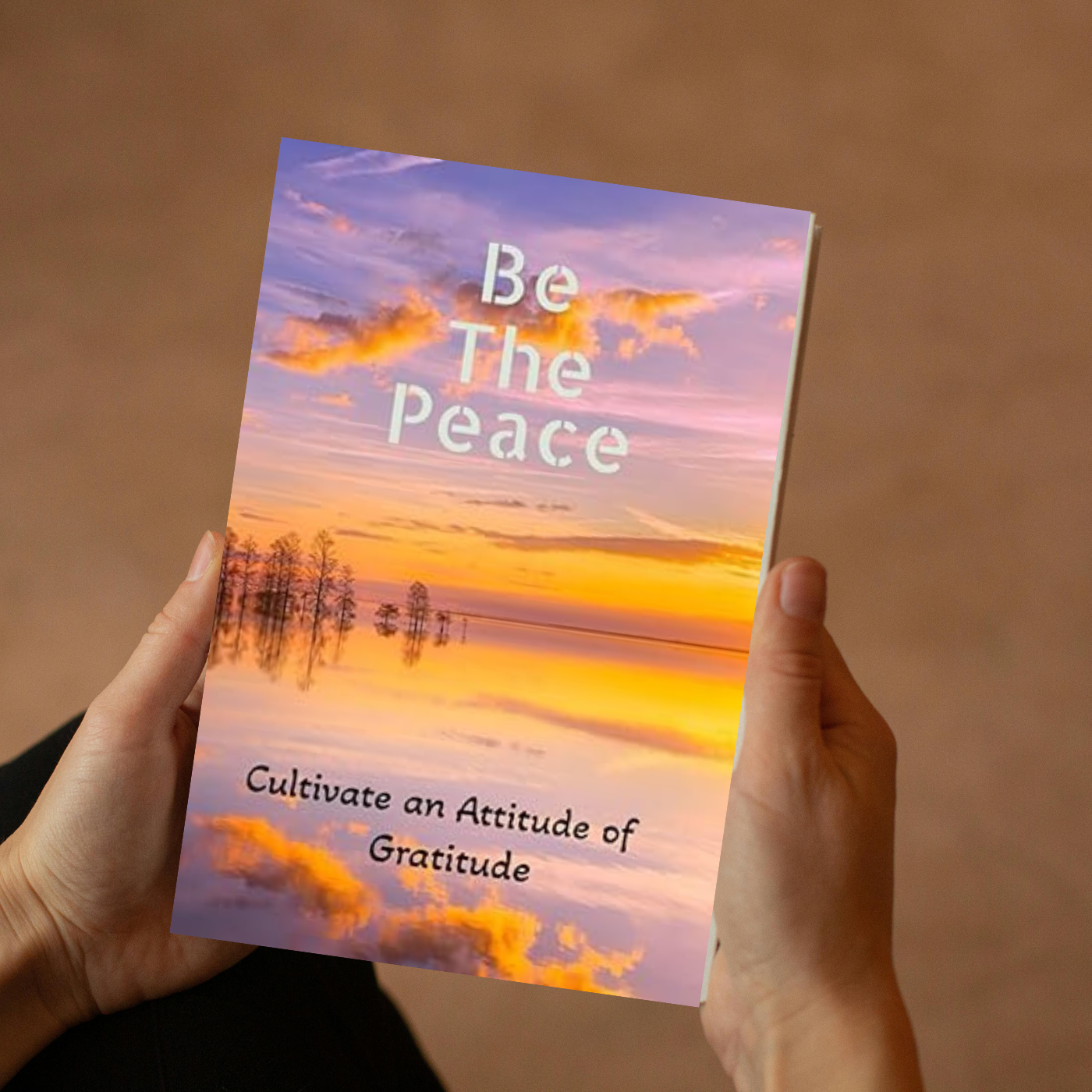 Be The Peace gratitude journal with lined pages and flexible date entry for cultivating positivity and mindfulness